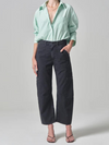 Marcelle Low Slung Cargo Pant in Washed Black