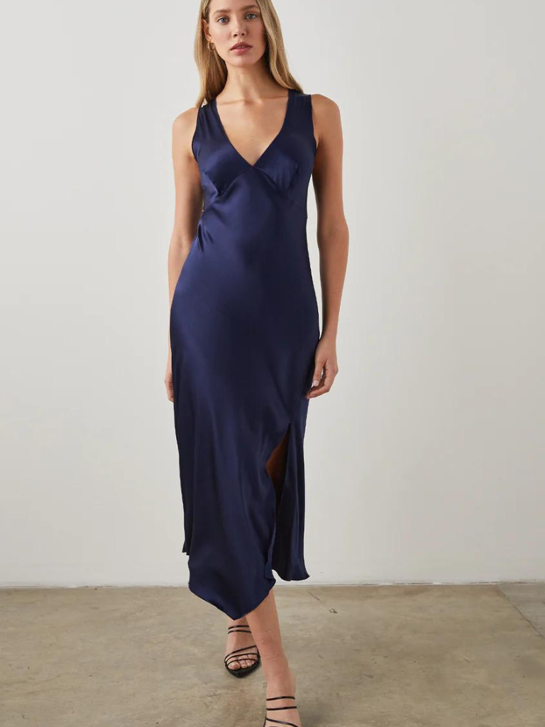 RAILS Monique Modern Slip Dress in Navy – Strut Boutique