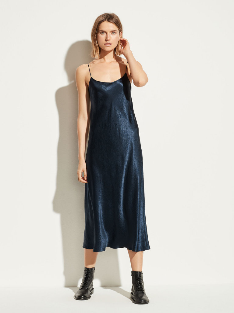 Vince navy slip deals dress