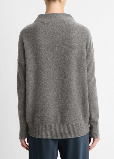 Boiled Funnel Neck Pullover in Heather Graphite