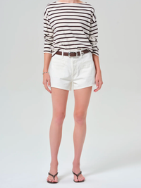 Marlow Welt Pocket Short In Pashmina