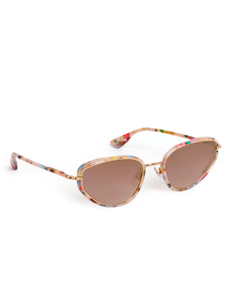 Leah Sunglasses in 18k Gelato Mirrored