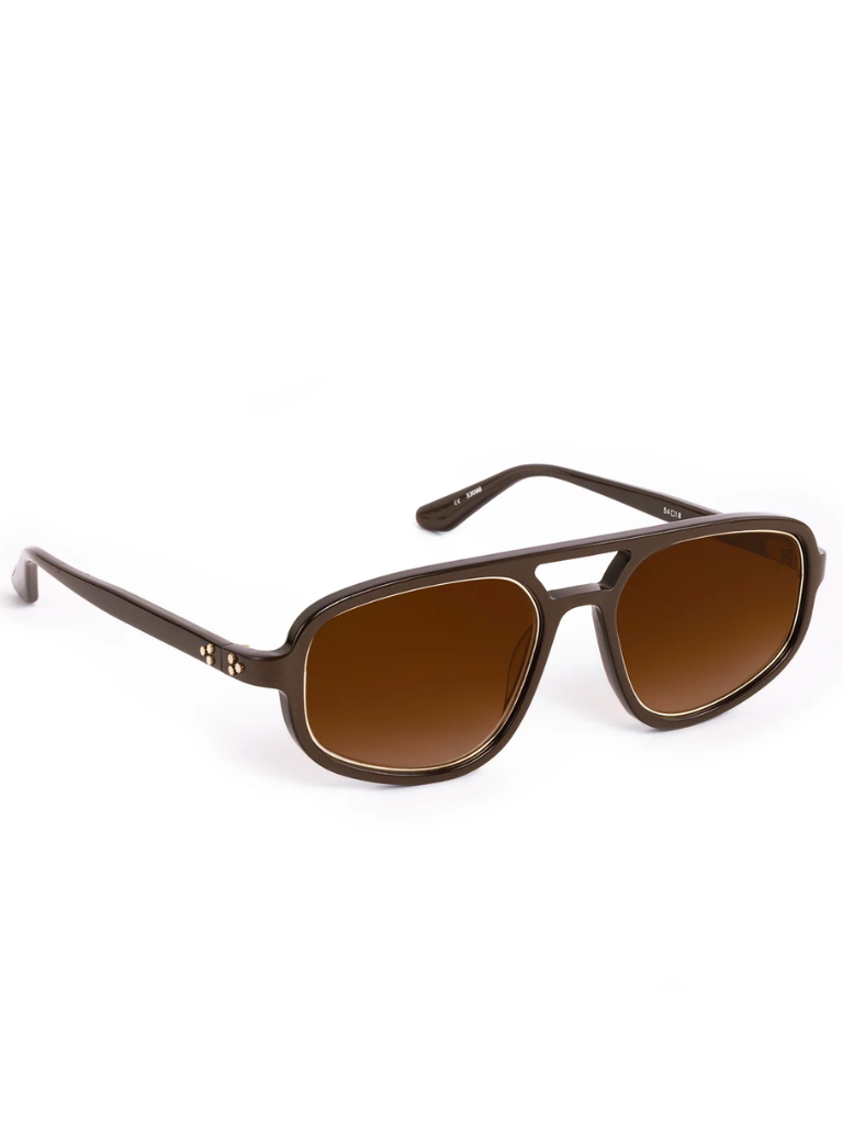 Jordan Sunglasses in Bronze Metallic + 12k