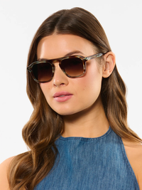 Zander Sunglasses in Aquamarine Tortoise