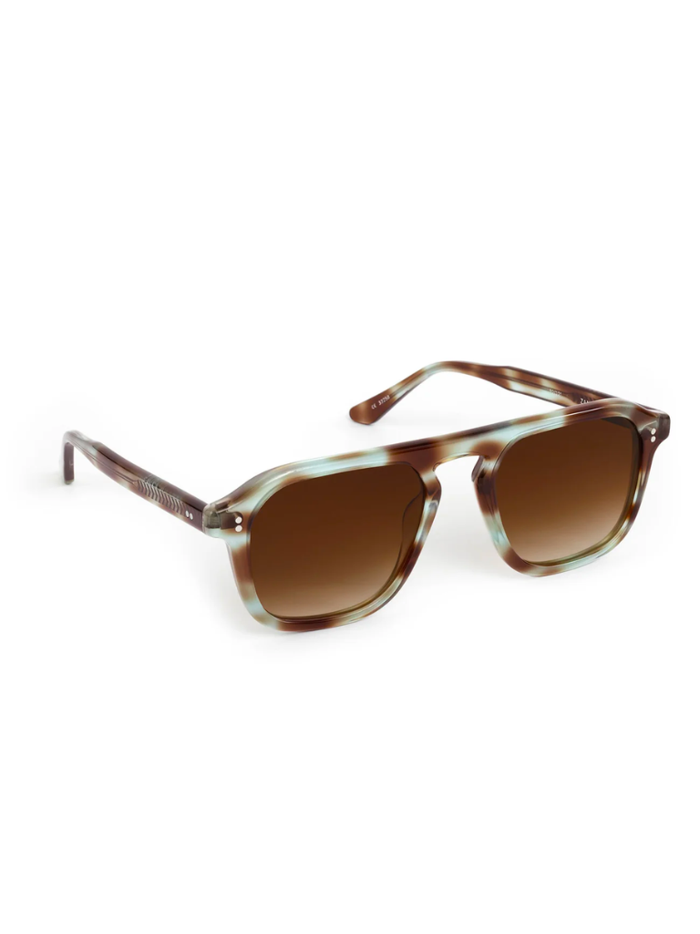 Zander Sunglasses in Aquamarine Tortoise