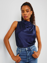 Kaleen Top in Navy