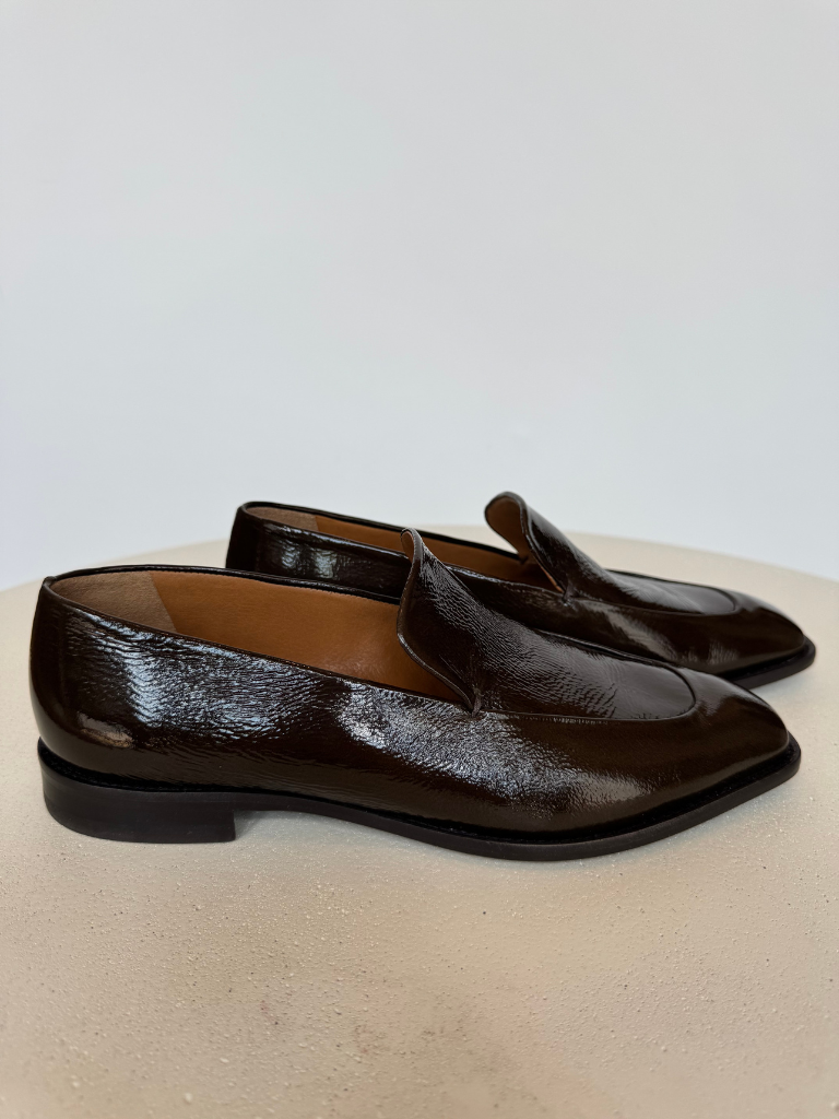 Halyn Loafer in Glossy Moss