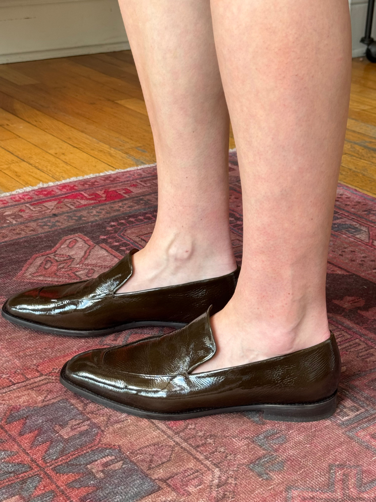 Halyn Loafer in Glossy Moss