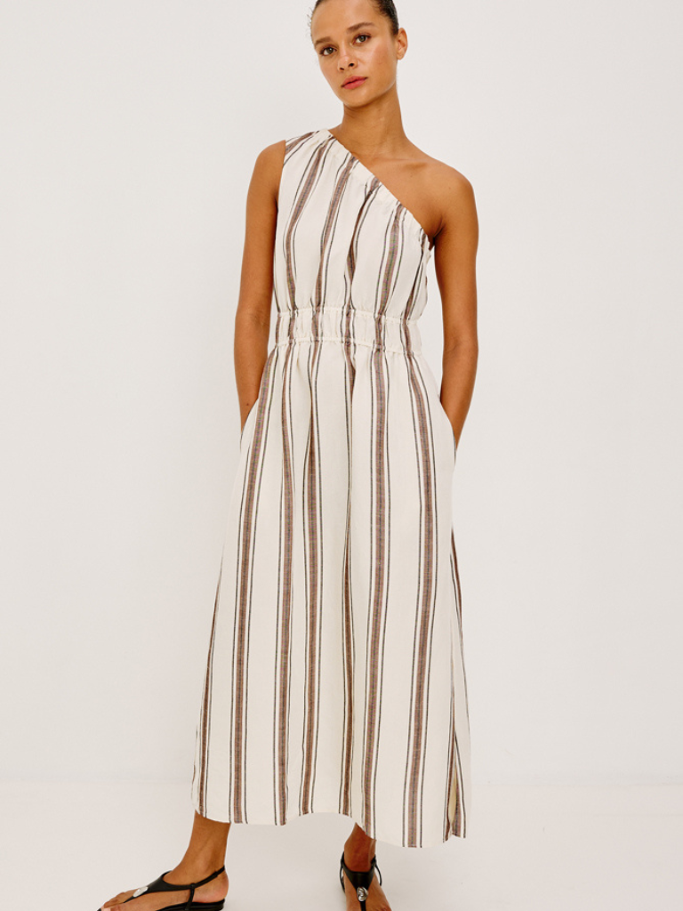 Selani Dress in Sequoia Stripe