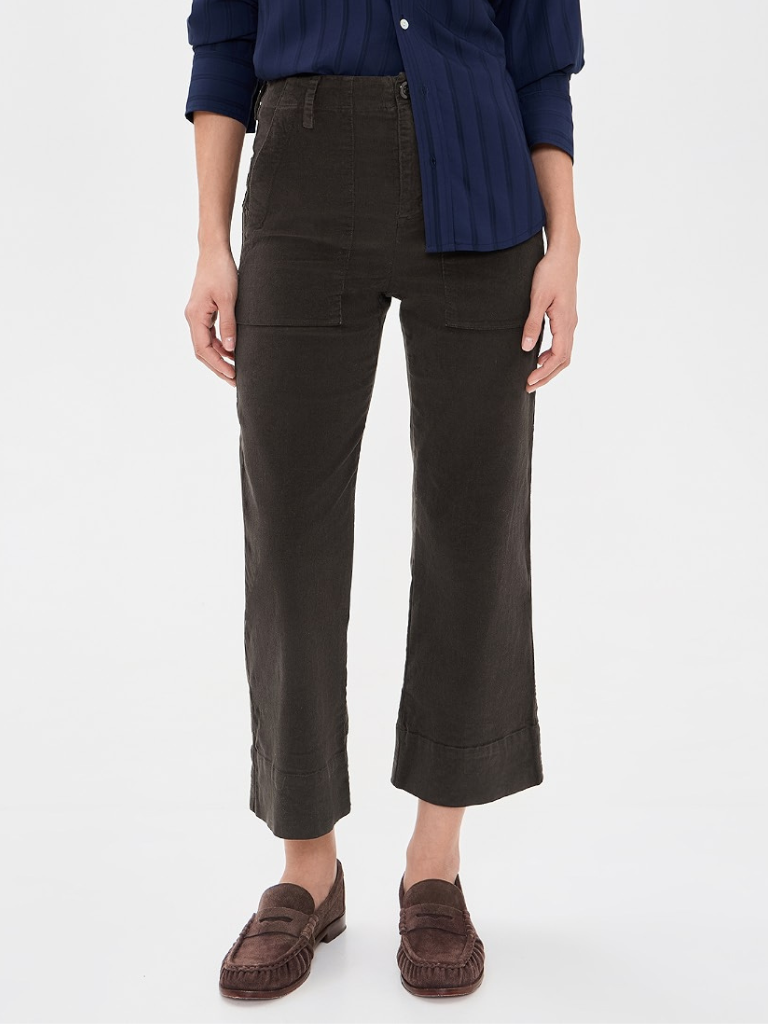 Vera Corduroy Pant in Dark Chocolate