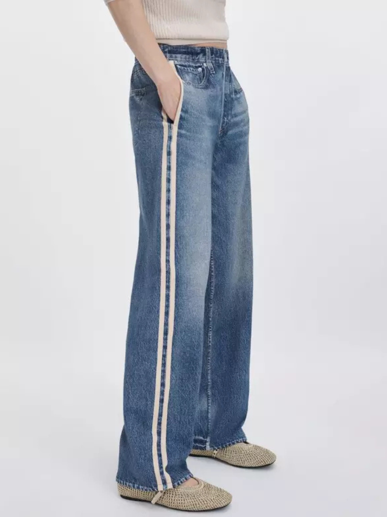 Miramar Terry Wide-Leg Track Pants in Sutton