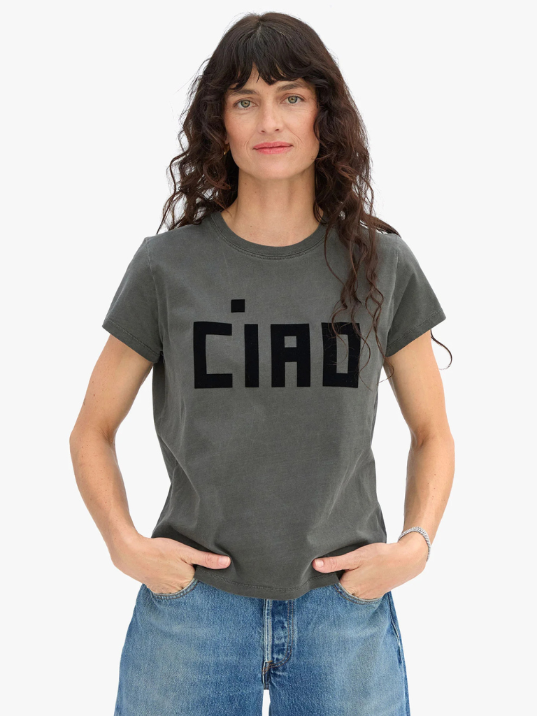 Ciao Classic Tee in Faded Black
