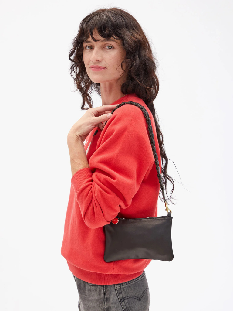 Wallet Clutch w/Tabs in Black