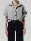 Mirelle Funnel Neck in Heather Grey