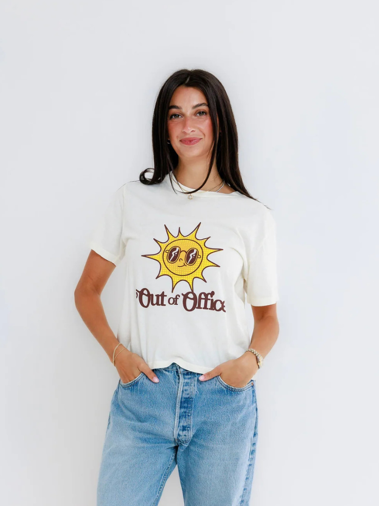 Out Of Office Tee in White