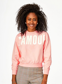 L'Amour Sweatshirt in Coral