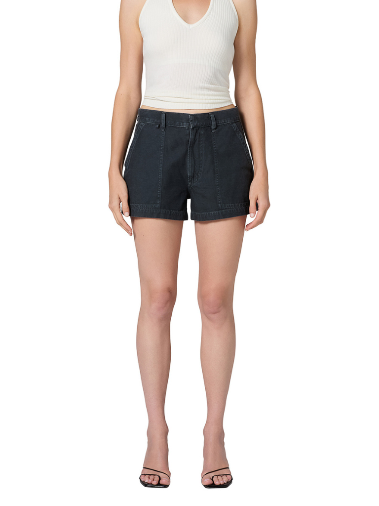 Marcella Utility Short in Washed Black