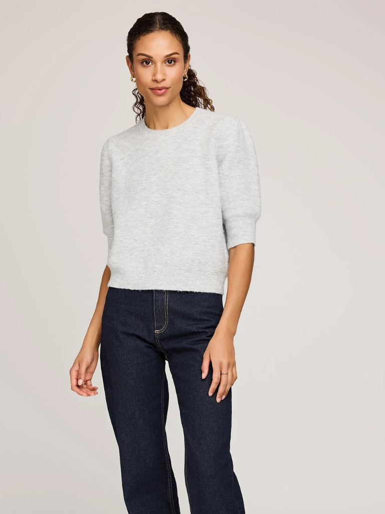 Marisol Knit Top in Heather Ash