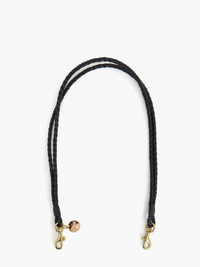 Petite Double Braids Shoulder Strap in Black