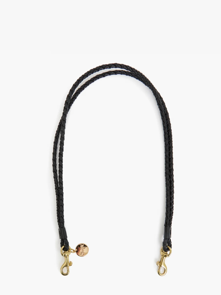 Petite Double Braids Shoulder Strap in Black