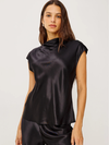 Loretta Sleeveless Top in Black