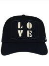 LOVE Trucker Hat in Black