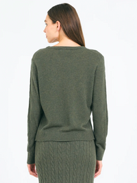 Jane Cable Pullover in Fir