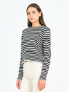 Lewes Crewneck in Canvas Combo