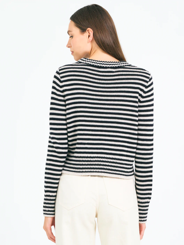 Lewes Crewneck in Canvas Combo