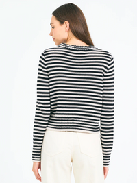 Lewes Crewneck in Canvas Combo