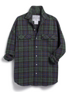 McLoghlin Utility Shirt in Orange, Green, and Blue Plaid
