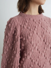 Marissa Textured Sweater in Mineral Pink