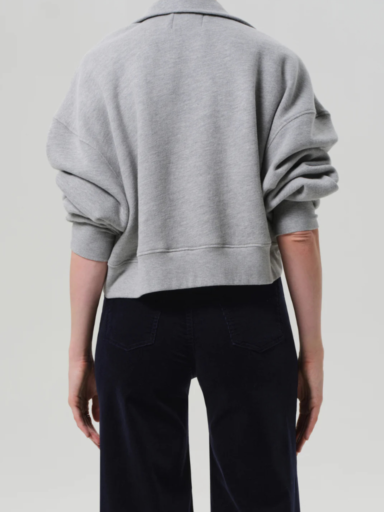 Mirelle Funnel Neck in Heather Grey