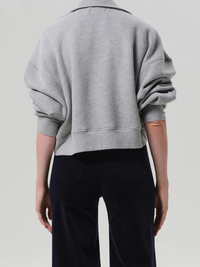 Mirelle Funnel Neck in Heather Grey