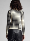 Elliot Stripe Sweater in Black/Ivory