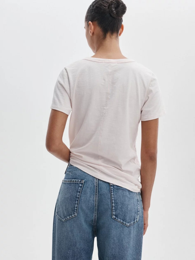 The Slub Vee in Mauve