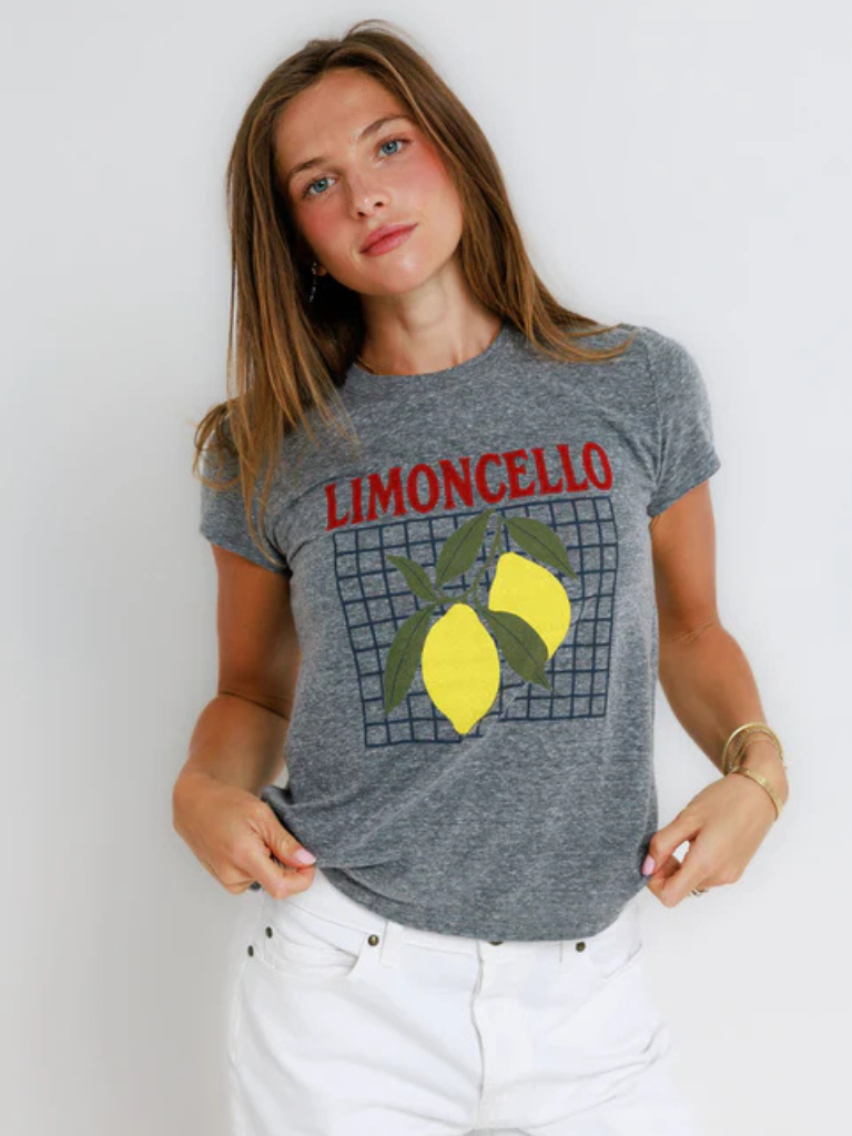 Limoncello Tee in Heather Grey