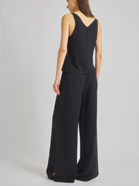 Neve Tuxedo High-Waisted Pant in Black