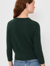 Metal-Button Wool & Cashmere-Blend Cardigan in Forest