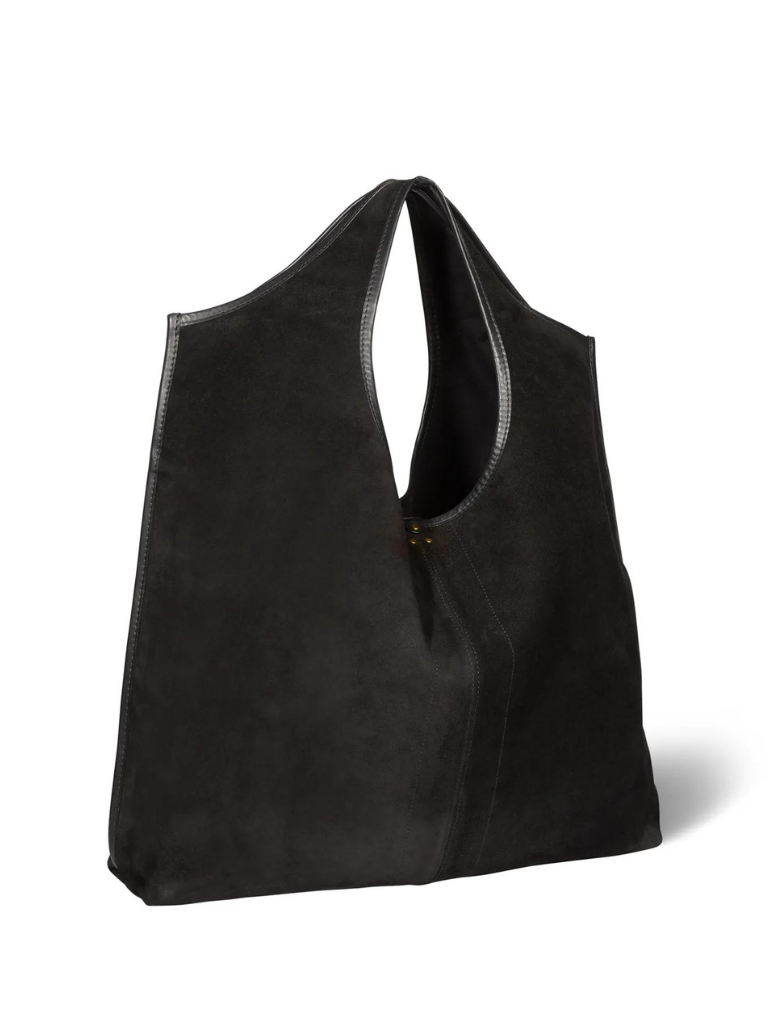 Paco Soft Tote in Black Suede