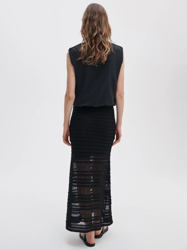 Britt Maxi Skirt in Black