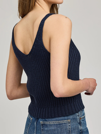 Lizzie Knit Tank in Navy