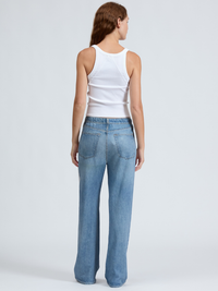 Essential Rib Wide String Tank In White