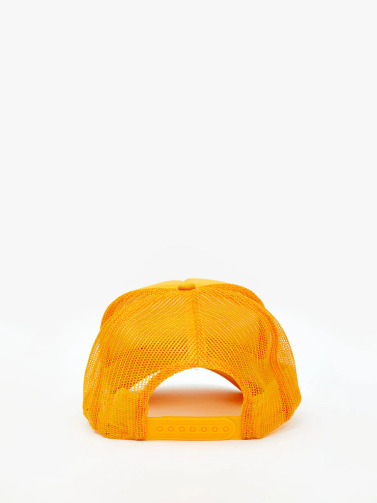 Trucker Hat in Marigold w/Black Le Vibe