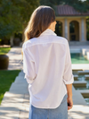 Eileen Relaxed Button-Up Poplin Shirt in Classic White (RGN1)