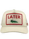 Later Gator Trucker Hat in Ivory