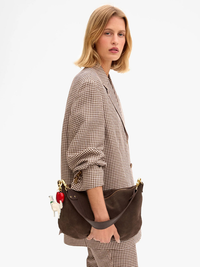 Moyen Messenger in Chocolate Suede