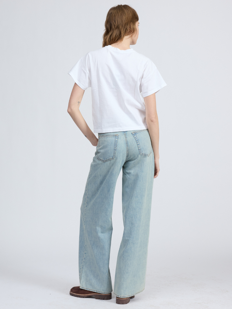 The Kelly Boxy Tee in White