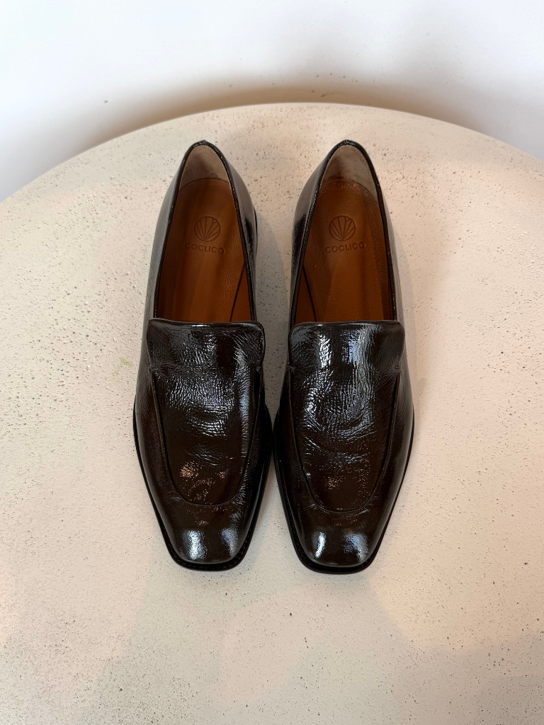 Halyn Loafer in Glossy Moss