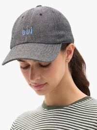 Oui Baseball Hat in Black/Cream